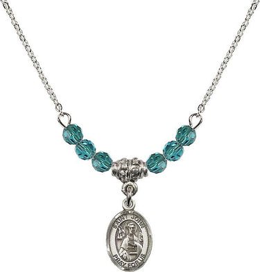 St. John the Apostle Birthstone Necklace | 1/2 inch | 4mm Beads