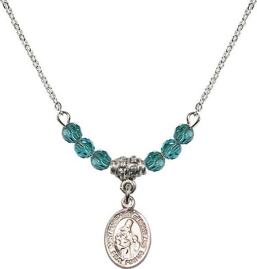 Saint Margaret of Scotland Birthstone Necklace | 1/2 inch