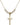 Crucifix Crystal Necklace | 7/8 inch | 4mm Beads   14kt Gold Filled