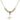 Cross Crystal Necklace | 3/4 inch | 4mm Beads   14kt Gold Filled
