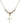 Cross Crystal Necklace | 3/4 inch | 4mm Beads   14kt Gold Filled