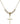 Cross Crystal Necklace | 3/4 inch | 4mm Beads   14kt Gold Filled