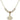 Four Way Medal Crystal Necklace | 3/4 inch | 4mm Beads   14kt Gold Filled