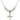 Crucifix Crystal Necklace | 3/4 inch | 4mm Beads   14kt Gold Filled