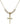 Crucifix Crystal Necklace | 3/4 inch | 4mm Beads   14kt Gold Filled