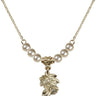 Rose Crystal Necklace | 1/2 inch | 4mm Beads   14kt Gold Filled
