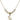 Praying Hands Crystal Necklace | 3/8 inch | 4mm Beads   14kt Gold Filled