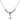 Saint Brigid of Ireland Cross Crystal Necklace | 1/2 inch | 4mm Beads   Sterling Silver