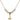 Fleur de Lis Crystal Necklace | 1/2 inch | 4mm Beads   14kt Gold Filled