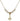 Fleur de Lis Crystal Necklace | 1/2 inch | 4mm Beads   14kt Gold Filled