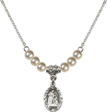 Women's Saint Anne Crystal Necklace | 1/2 inch | 4mm Beads