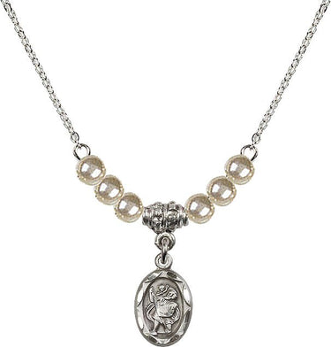 Collar de cristal de San Cristóbal | 1/2 pulgada | Cuentas de 4 mm | N21-0301C