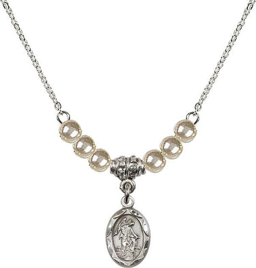 Collar de cristal Ángel Guardián | 1/2 pulgada | Cuentas de 4 mm | N21-0301E