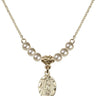 Our Lady of Guadalupe Crystal Necklace | 1/2 inch | 4mm Beads   14kt Gold Filled
