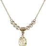 Scapular Crystal Necklace | 1/2 inch | 4mm Beads   14kt Gold Filled