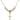 Crucifix Crystal Necklace | 7/8 inch | 4mm Beads   14kt Gold Filled