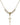 Crucifix Crystal Necklace | 7/8 inch | 4mm Beads   14kt Gold Filled