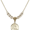 Saint Anne Crystal Necklace | 5/8 inch | 4mm Beads   14kt Gold Filled