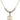Saint Christopher Crystal Necklace | 5/8 inch | 4mm Beads   14kt Gold Filled