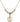 Saint Christopher Crystal Necklace | 5/8 inch | 4mm Beads   14kt Gold Filled