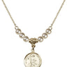 Guardian Angel Crystal Necklace | 5/8 inch | 4mm Beads   14kt Gold Filled