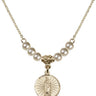 Our Lady of Guadalupe Crystal Necklace | 5/8 inch | 4mm Beads   14kt Gold Filled