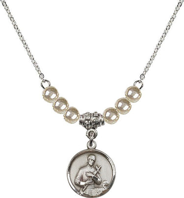 Collar de cristal de San Gerardo Mayela | 5/8 pulgada | Cuentas de 4 mm | N21-0601G