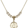 St. Jude Crystal Necklace | 5/8 inch | 4mm Beads   14kt Gold Filled