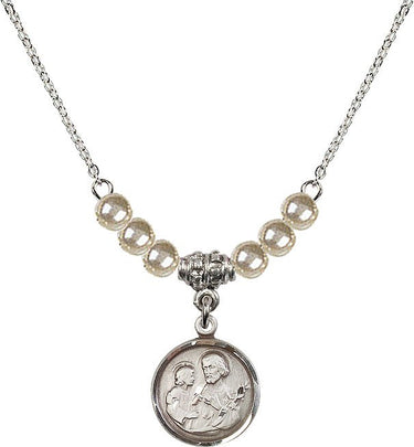 Collar de cristal de San José | 1,6 cm | Cuentas de 4 mm | N21-0601K