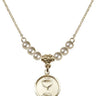 Communion Crystal Necklace | 5/8 inch | 4mm Beads   14kt Gold Filled