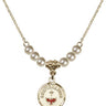 Confirmation Crystal Necklace | 5/8 inch | 4mm Beads   14kt Gold Filled