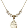 Baptism Crystal Necklace | 3/4 inch | 4mm Beads   14kt Gold Filled