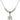 Saint Michael the Archangel Crystal Necklace | 3/4 inch | 4mm Beads   Sterling Silver