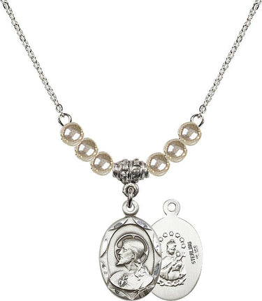 Collar escapulario de cristal | 3/4 pulgada | Cuentas de 4 mm | N21-0612S