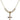 Crucifix Crystal Necklace | 3/4 inch | 4mm Beads   14kt Gold Filled