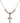 Crucifix Crystal Necklace | 3/4 inch | 4mm Beads   14kt Gold Filled