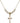Cross Crystal Necklace | 1 1/2 inch | 4mm Beads   14kt Gold Filled
