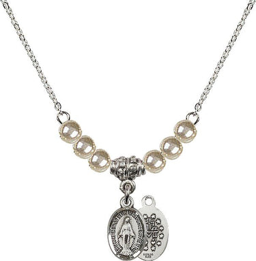 Women's Miraculous Medal Crystal Necklace | 1/2 inch