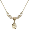 Scapular Crystal Necklace | 1/2 inch | 4mm Beads   14kt Gold Filled