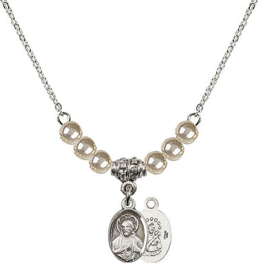 Collar de cristal con cuentas de escapulario | 1/2 pulgada | Cuentas de 4mm | N21-0702S