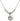 Miraculous Medal Crystal Necklace | 1/2 inch | 4mm Beads   Sterling Silver