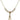 Infant of Prague Crystal Necklace | 3/4 inch | 4mm Beads   14kt Gold Filled