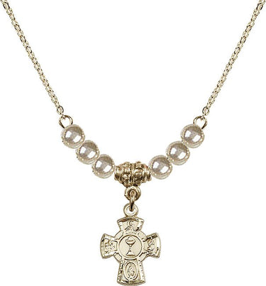 Sterling 5-Way / Chalice Crystal Necklace | 1/2 inch | 4mm Beads