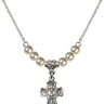 5-Way / Chalice Crystal Necklace | 1/2 inch | 4mm Beads   Sterling Silver