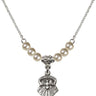 Seven Gifts Crystal Necklace | 5/8 inch | 4mm Beads   Sterling Silver