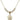 Heart / Communion Crystal Necklace | 5/8 inch | 4mm Beads   14kt Gold Filled