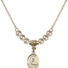 First Reconciliation Crystal Necklace | 1/2 inch | 4mm Beads   14kt Gold Filled