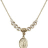 Confirmation Crystal Necklace | 1/2 inch | 4mm Beads   14kt Gold Filled