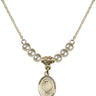 Baptism Crystal Necklace | 1/2 inch | 4mm Beads   14kt Gold Filled