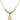 Chalice Crystal Necklace | 1/2 inch | 4mm Beads   14kt Gold Filled